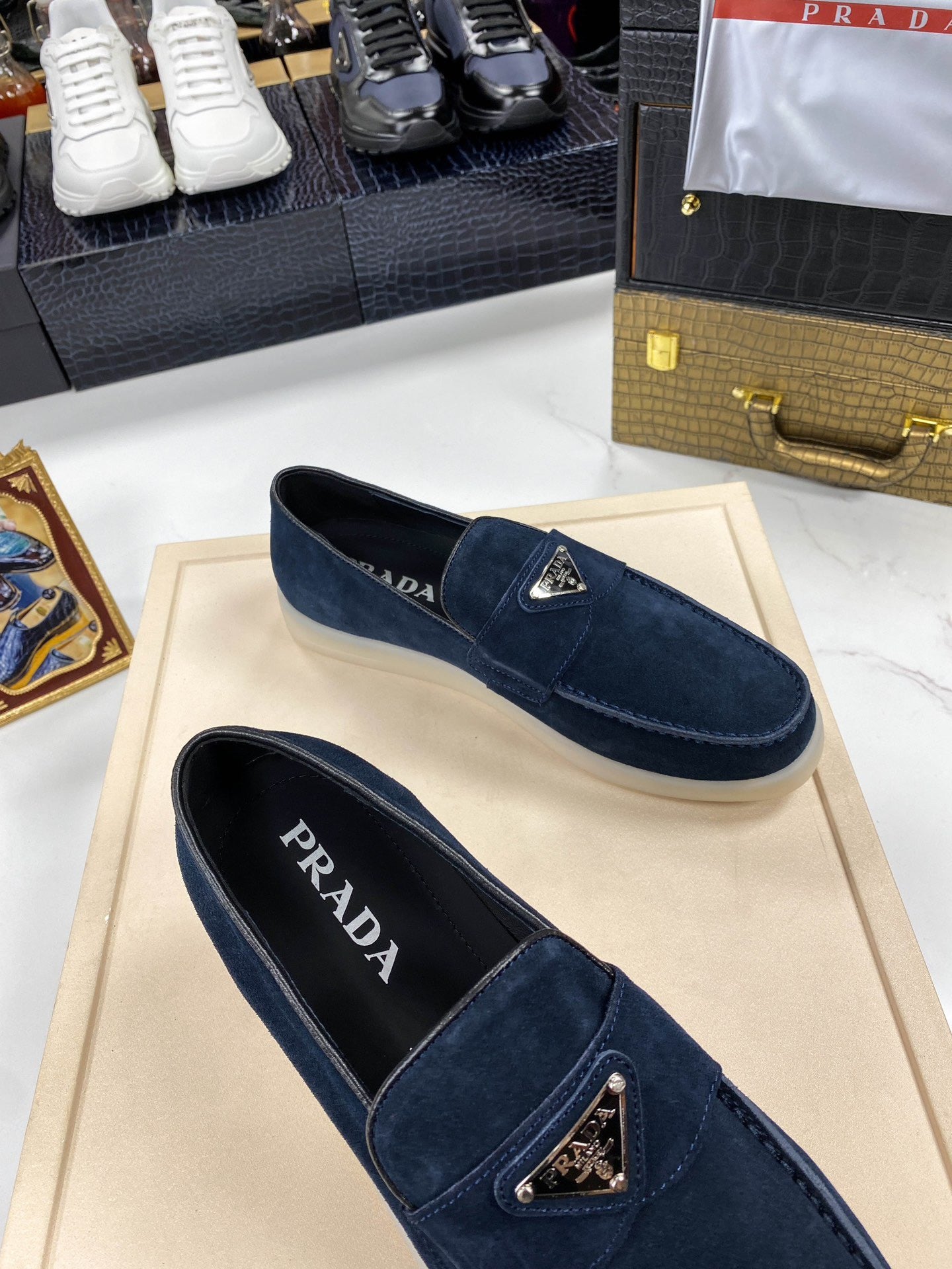 PRD Dark Blue Loafer Shoes